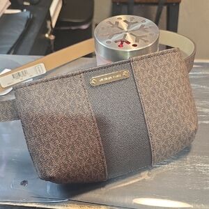 Michael Kors Brown Patterned Clutch